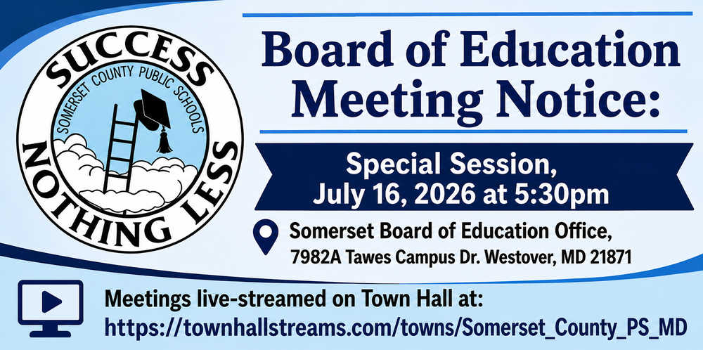 Special Session Announcements