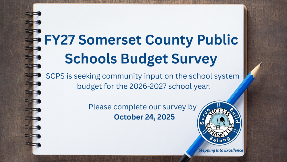 SCPS is seeking community input on the school system budget for the 2026-2027 school year. Please complete our survey by October 24, 2025