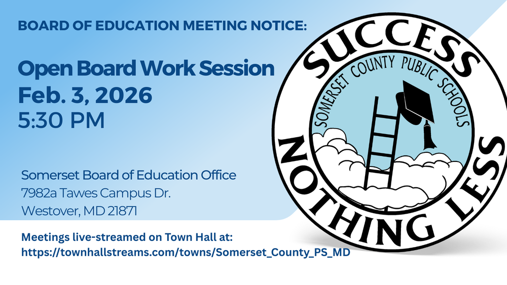 open board work session feb. 3, 2026 5:30 PM