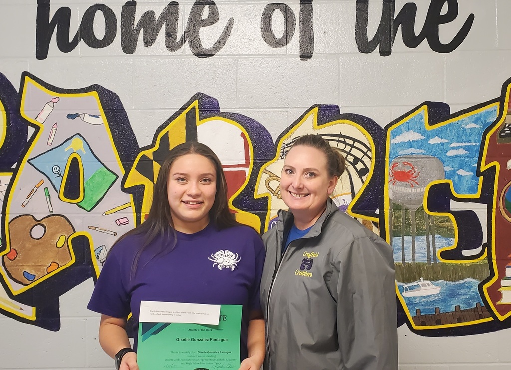 Gizelle Gonzalez Paniagua pictured with her coach Mrs. Pilchard