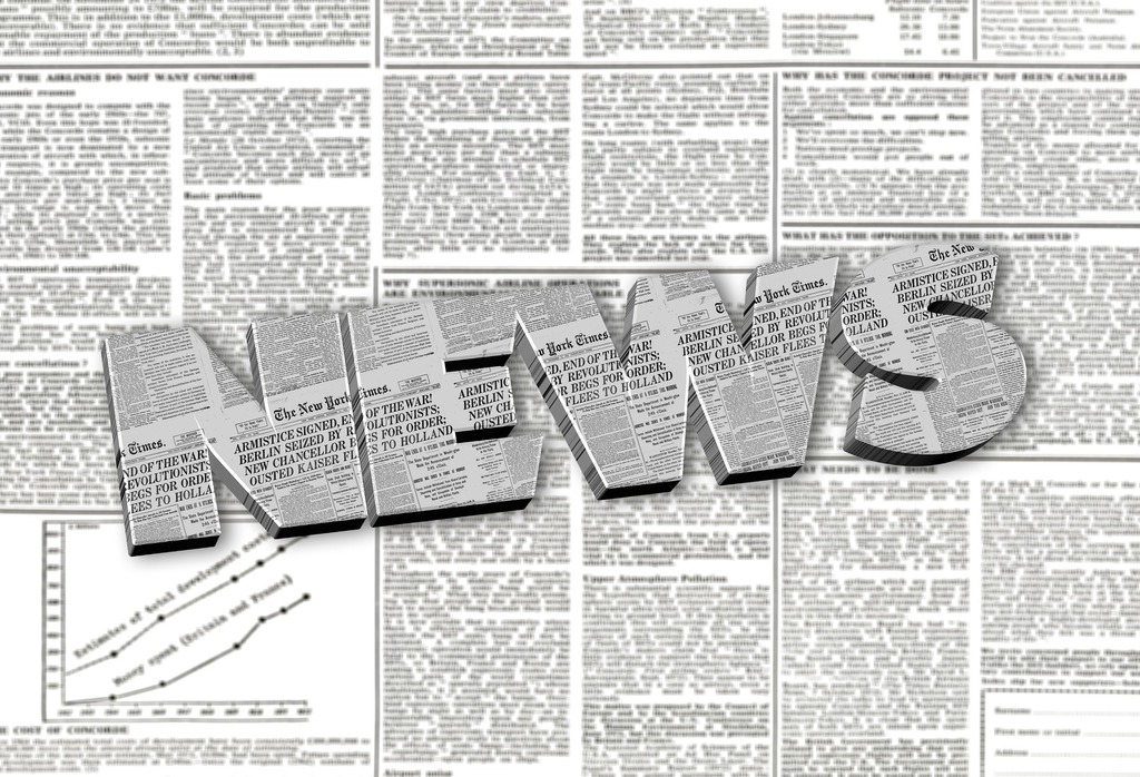 picture with news written on it