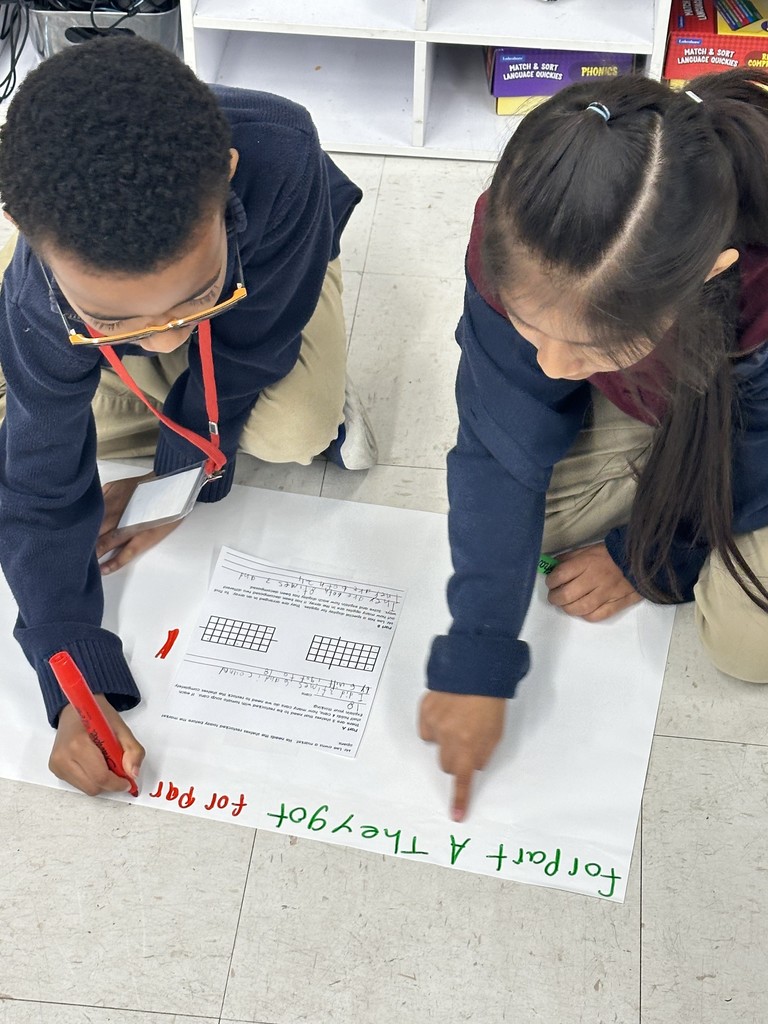 3rd Graders Working on Math Reasoning