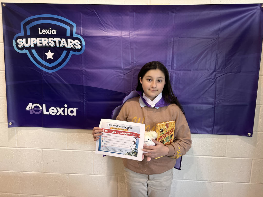 Congratulations to our 5th grade student, Selene Umana Muñoz for completing Lexia Core5! We are so proud of you!