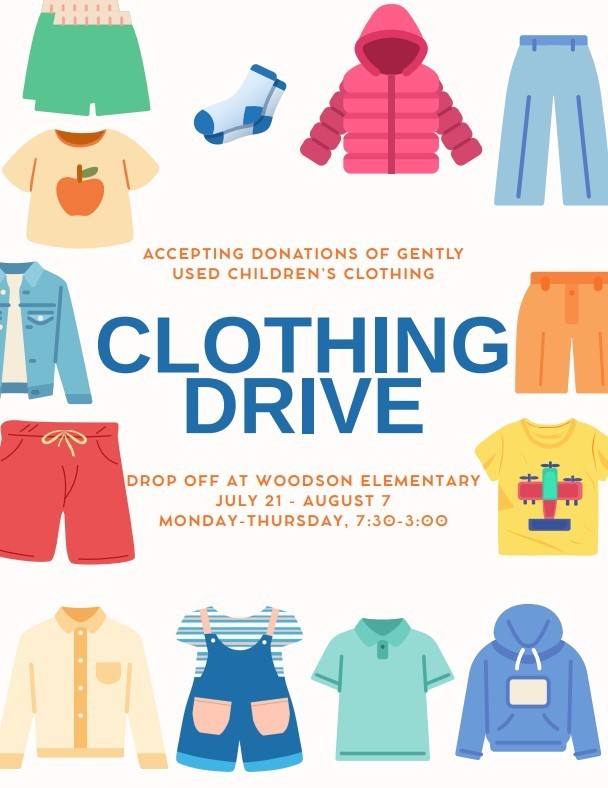 Judy Center Clothing Drive Flyer