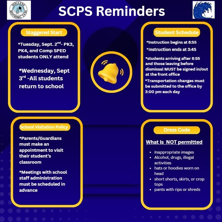 SCPS Reminders
