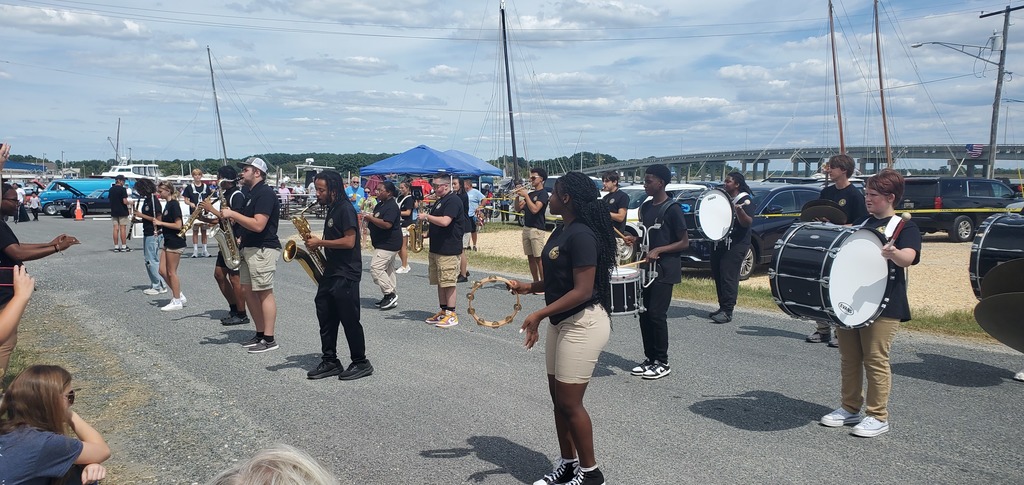 Performing in front of the judges.
