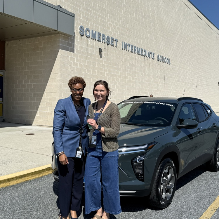 Somerset teacher of the year car presentation photo