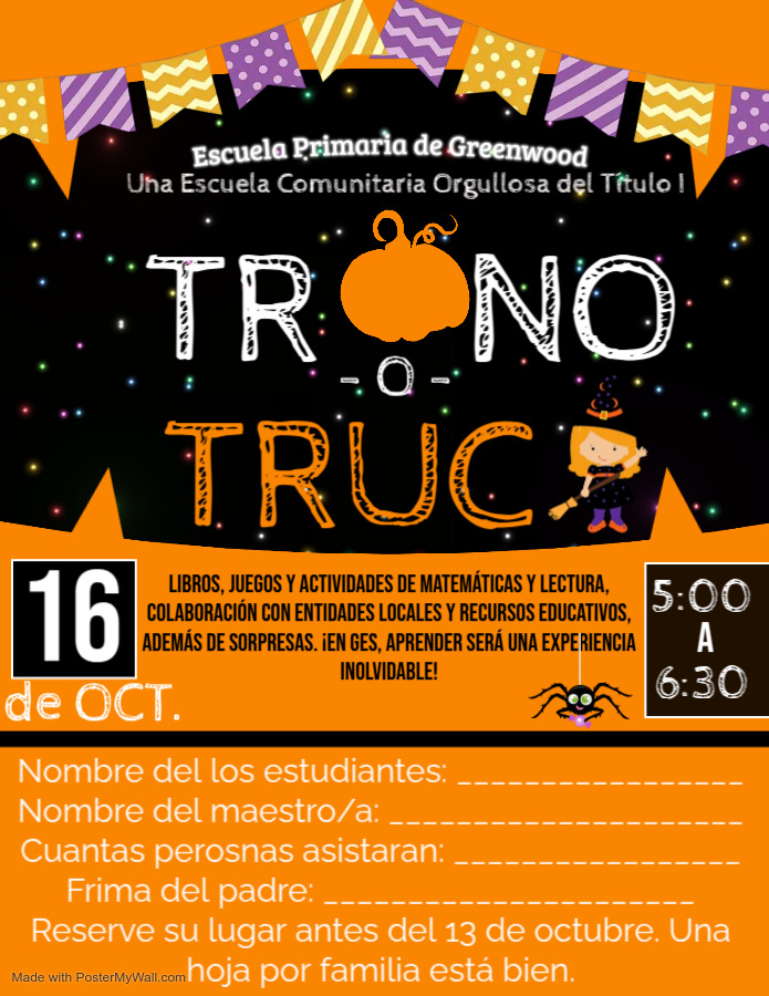 Trunk or Treat RSVP