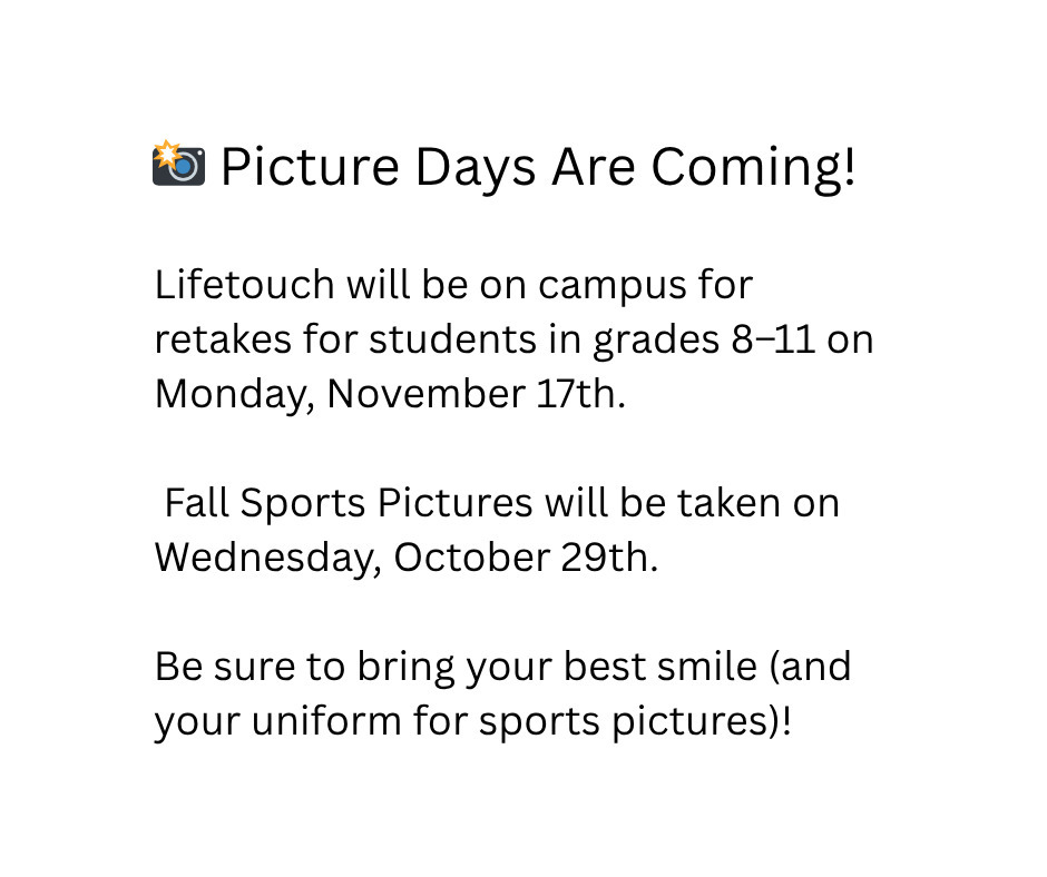 #CrisfieldHigh #PictureDay #StudentLife