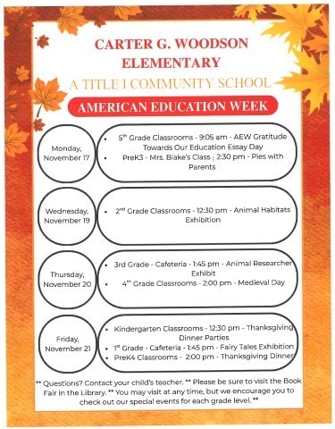 American Education Week Flyer