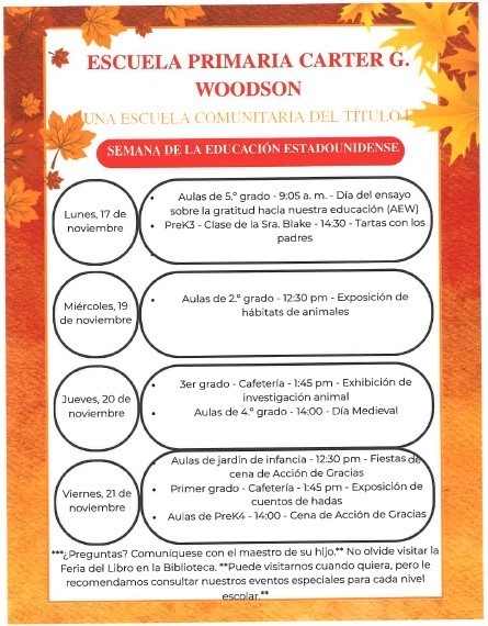 American Education Week Flyer