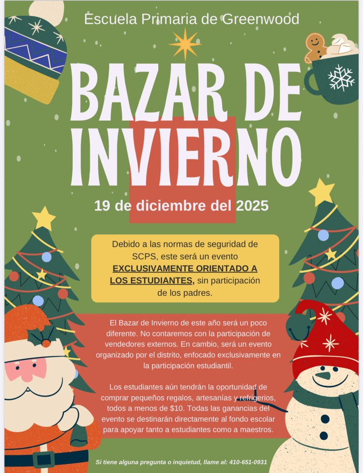 GES Winter Bazaar 2025 Spanish 