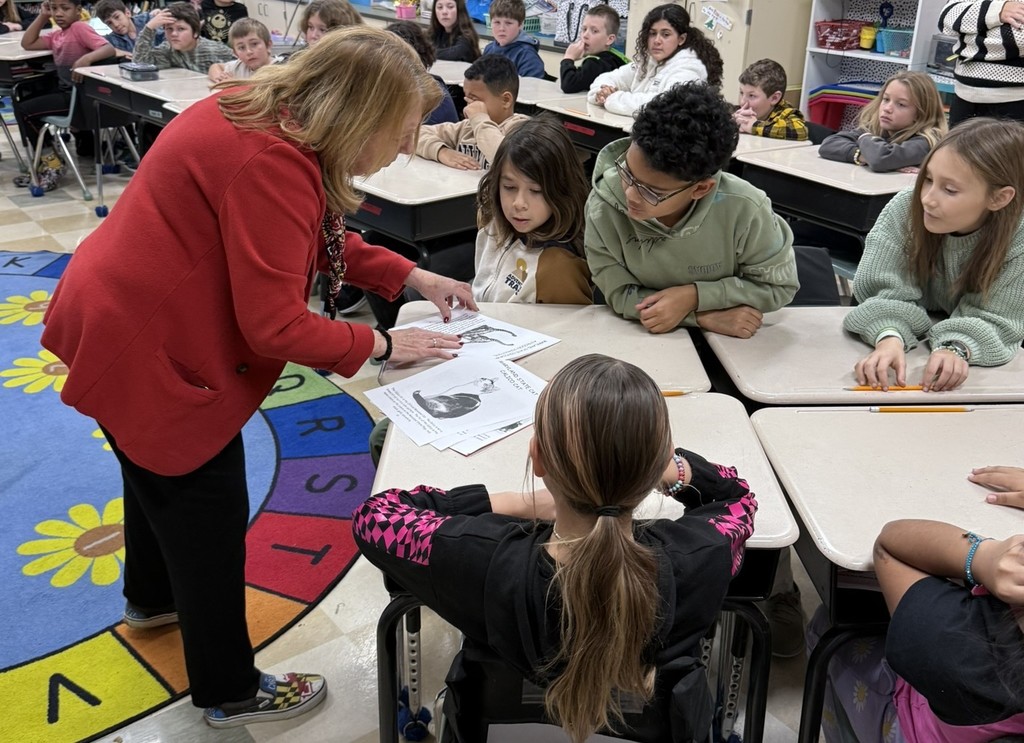 Pictures of Mary Beth Carozza's visit to Somerset County Public Schools