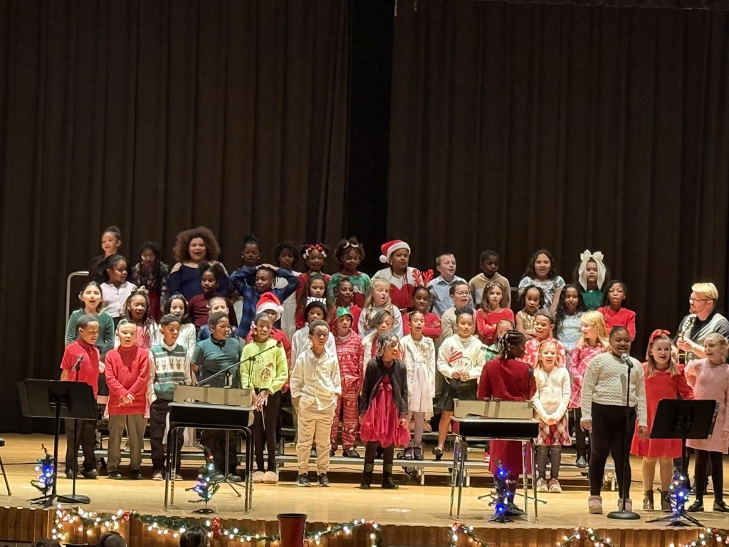 students performing at the GES Winter Concert