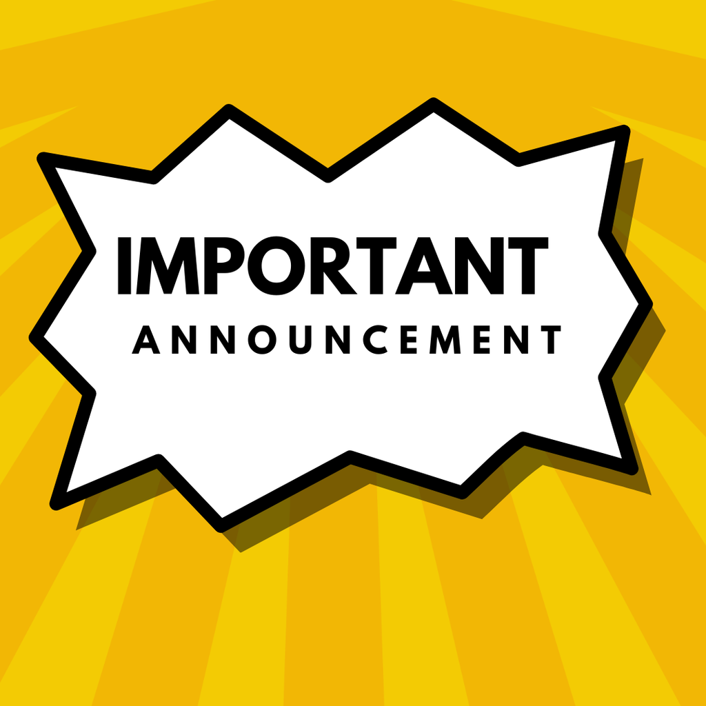 important announcement flyer 