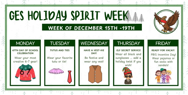Holiday Spirit Week Themes