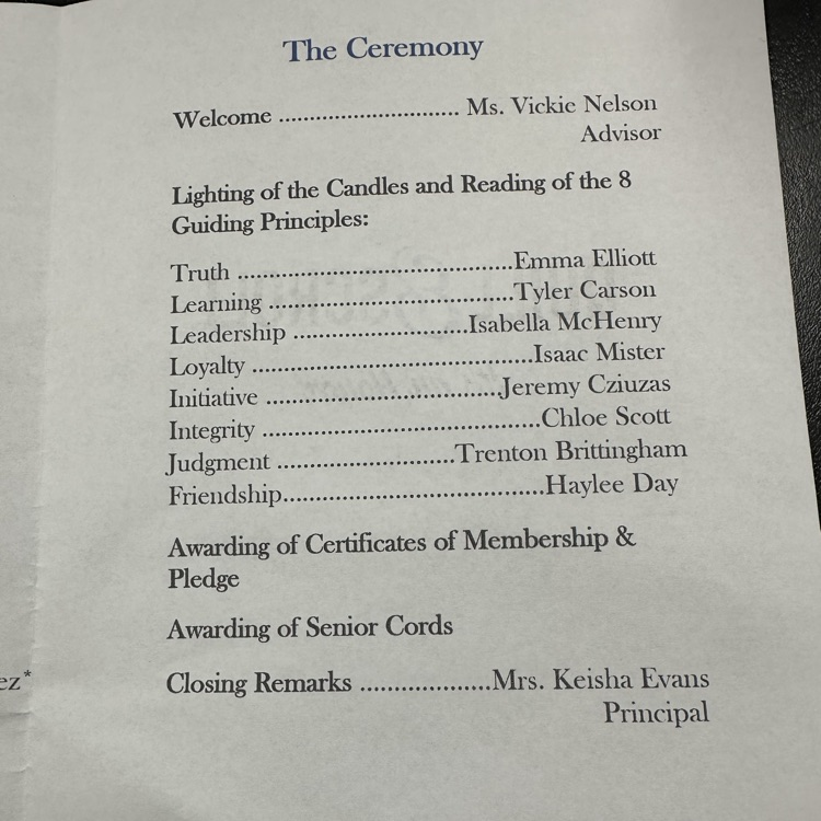 CHS Quill & Scroll Induction