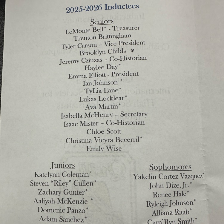 CHS Quill & Scroll Induction