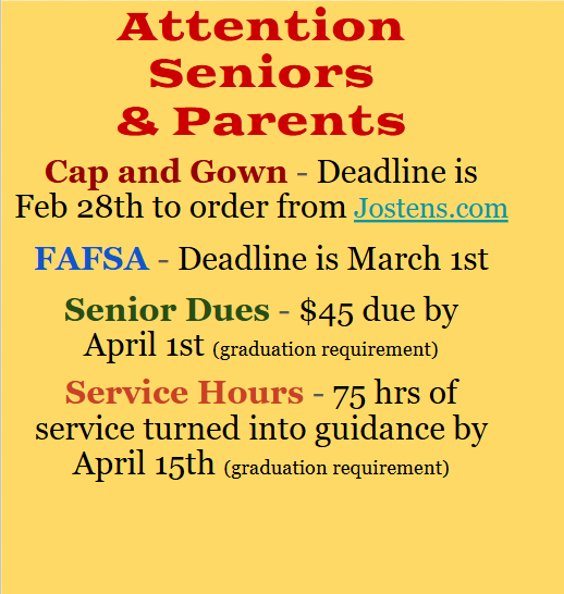 Attention Seniors and Senior Parents