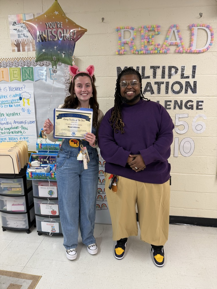 GES Rising New Teacher Ms. Atkins and Mr. Handy