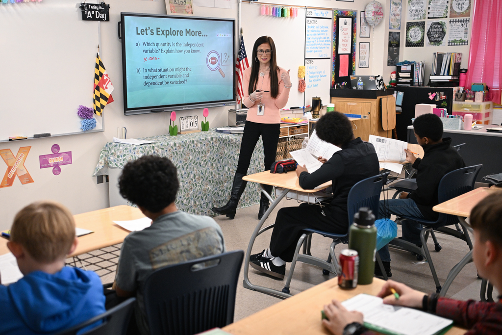 Images from the classroom of Sarah Mister, Somerset Intermediate School's Teacher of the Year Candidate and her students.