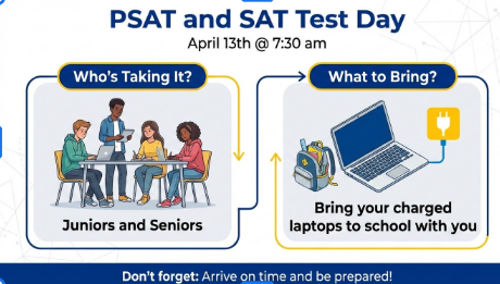 PSAT and SAT testing day