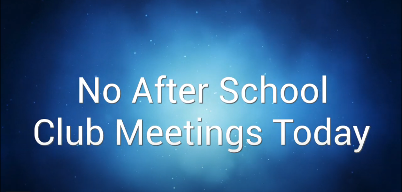 announcement that clubs are cancelled