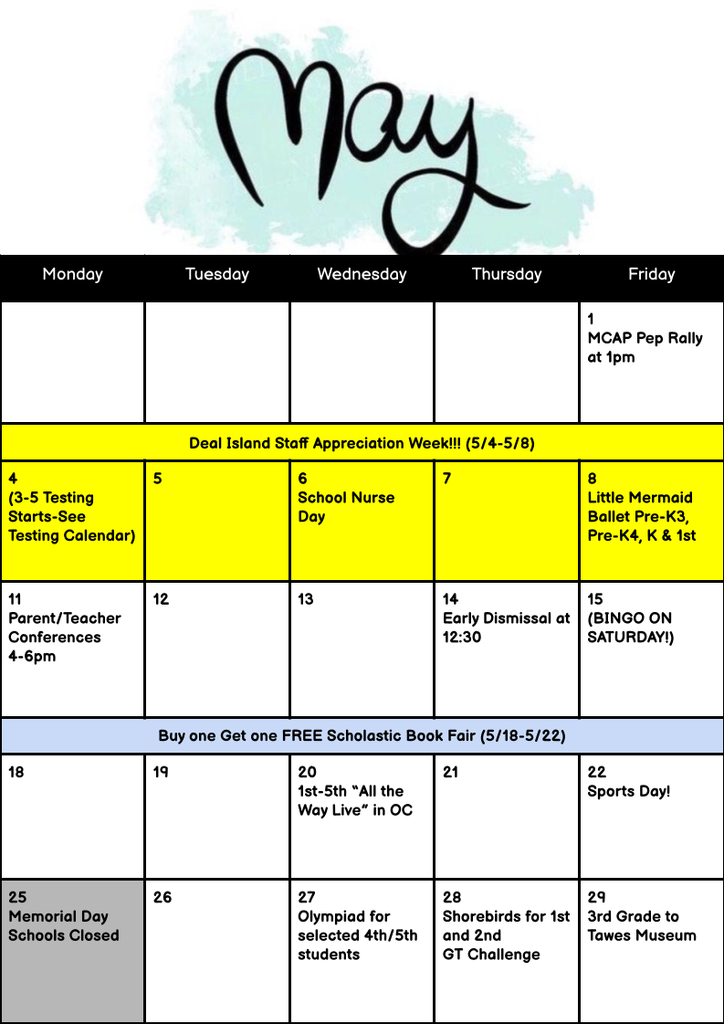 may calendar