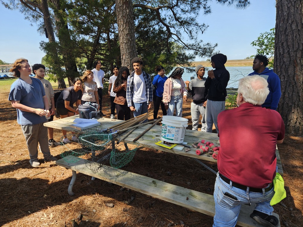 9th graders at Janes Island State Park