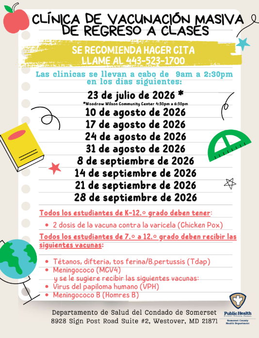 immunization flyer in spanish