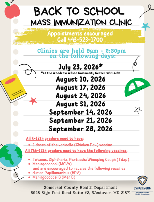 immunization flyer in english