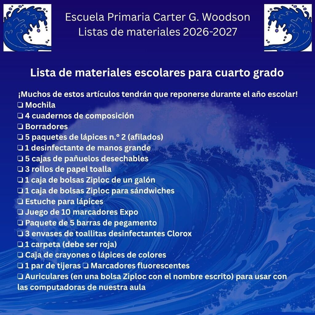 ¡Estamos emocionados de publicar nuestras listas de útiles escolares!!!!