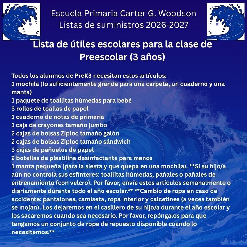 ¡Estamos emocionados de publicar nuestras listas de útiles escolares!!!!
