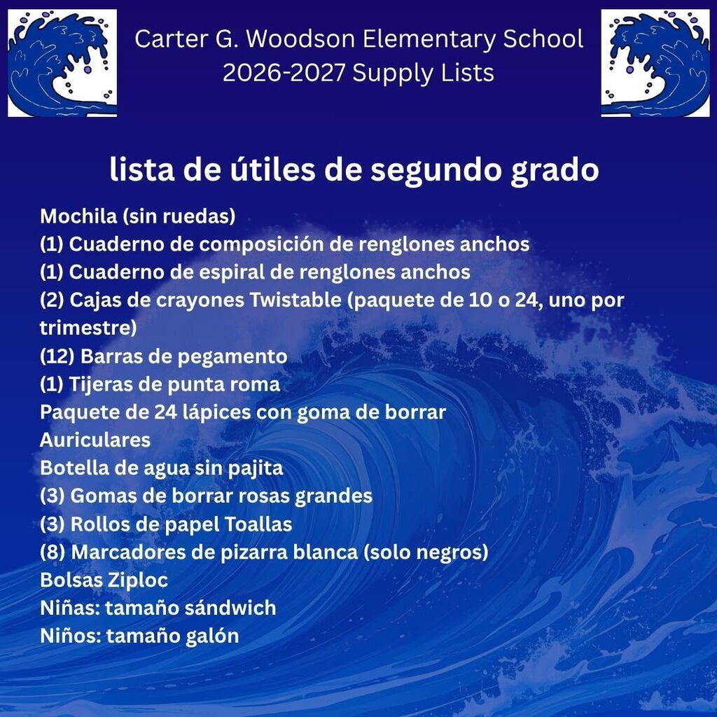 ¡Estamos emocionados de publicar nuestras listas de útiles escolares!!!!