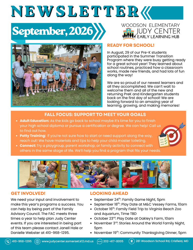 WES JC September Newsletter and Calendar