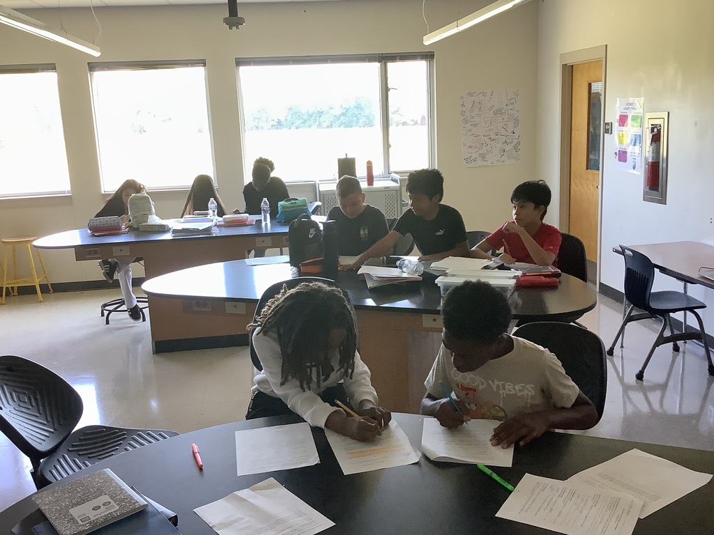 students learning