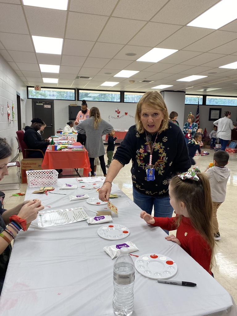 students enjoying sensory santa