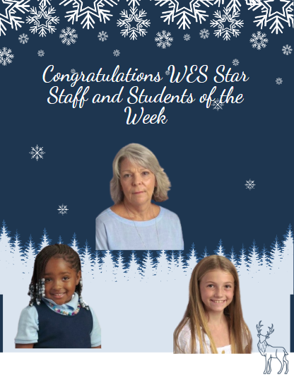 Staff and Student of the week flier