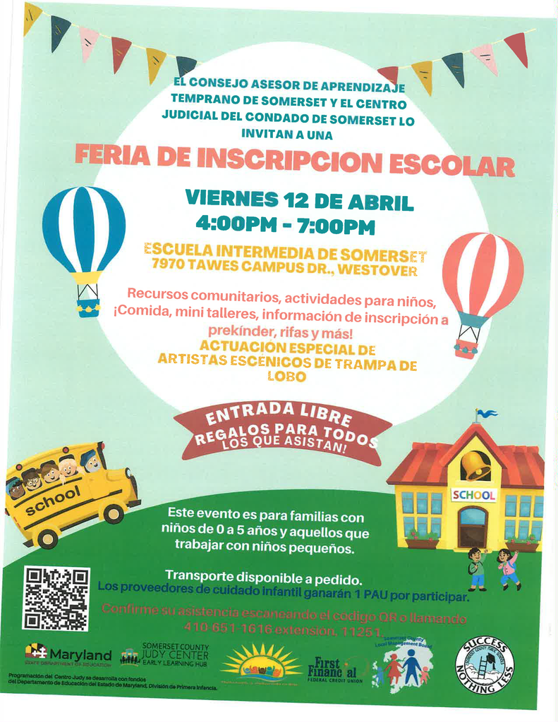 flyer for the readiness fair in spanish