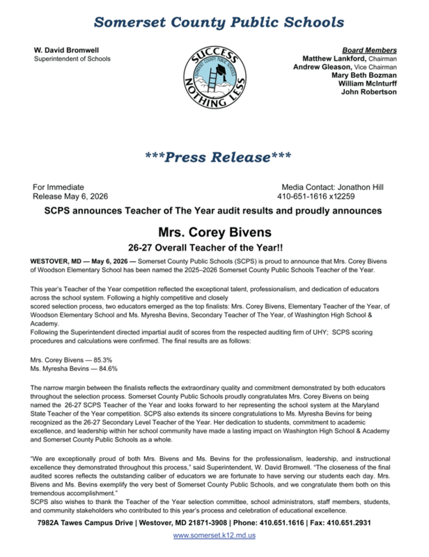 Press Release Document
