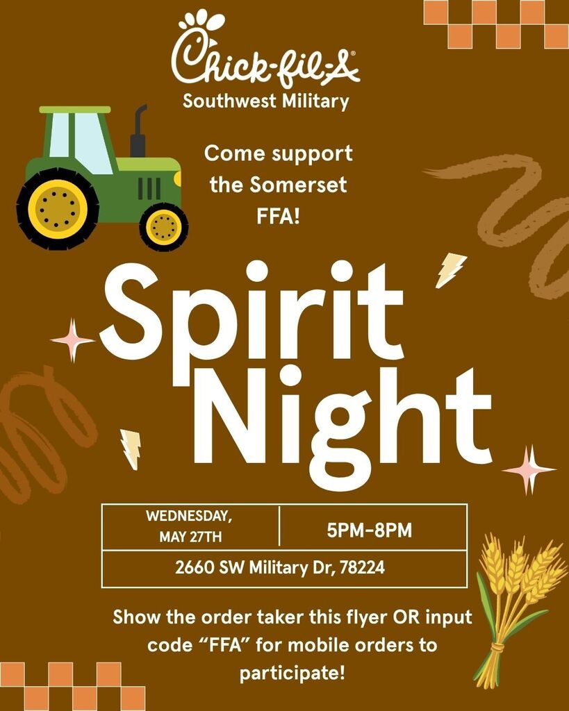 FFA @ Chick Fil A flyer