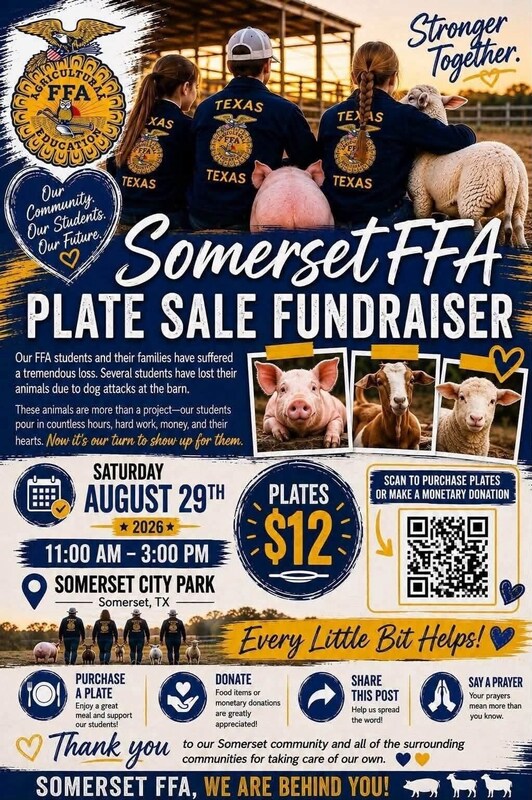 blue and gold flyer