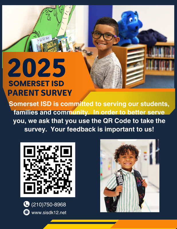 flyer with children and QR code