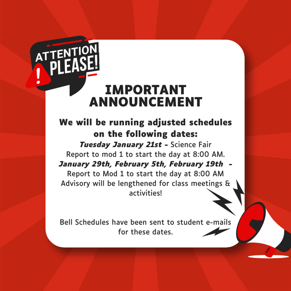 Adjusted Schedule