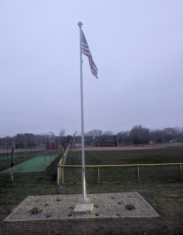 A few members of the 2026 Somerset Softball Team stopped by the American Legion to thank Post 111 and Josh Svejcar for donating a brand new flagpole that was installed in November by the Heintz and Greeder family.