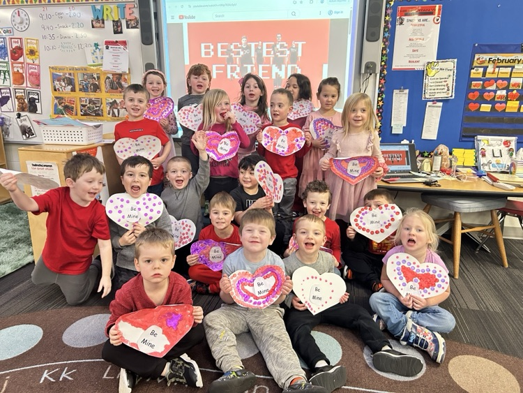 Valentine fun was in full swing in Ms. Larson’s PM JK class! ❤️ #SomersetSpartanPride 
