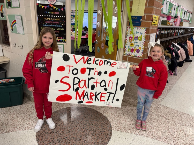 Mrs. Andersen’s class recently hosted a Spartan Market for Mrs. Olson’s kindergarten class! 