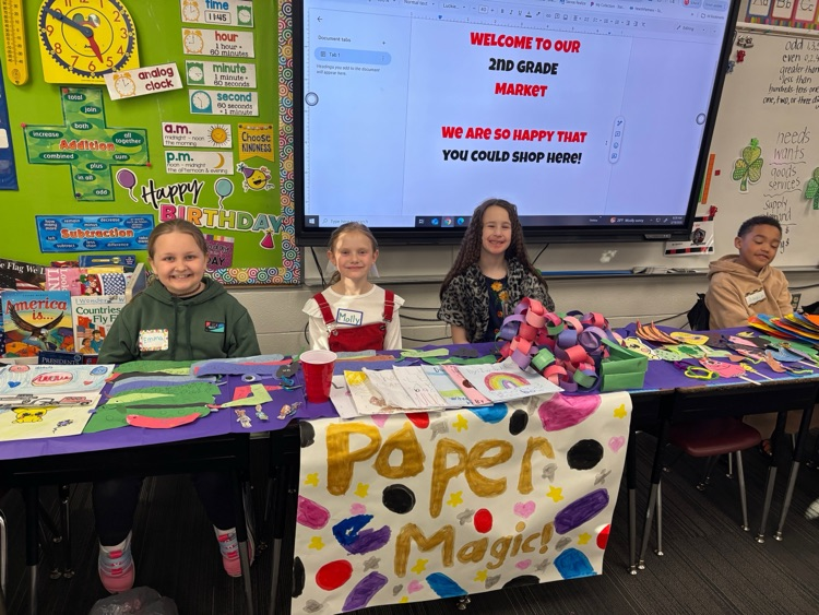 Mrs. Andersen’s class recently hosted a Spartan Market for Mrs. Olson’s kindergarten class! 