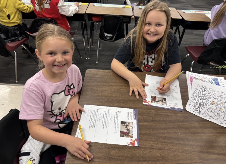 Mrs. Andersen’s 2nd graders are putting their teamwork skills to work as they solve word problems with numbers within 1,000. 