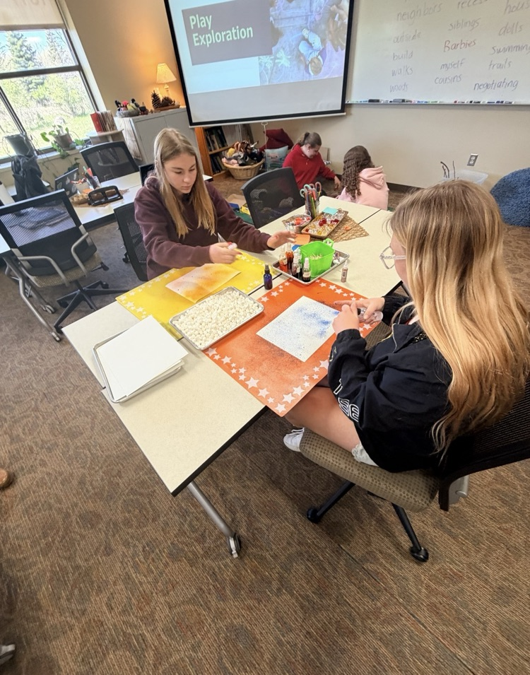 A great learning opportunity for our transcripted credit Early Childhood Education class! 